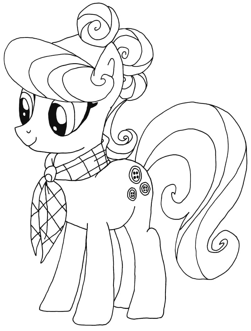 Suri Polomare fra My Little Pony Tegninger til Farvelægning