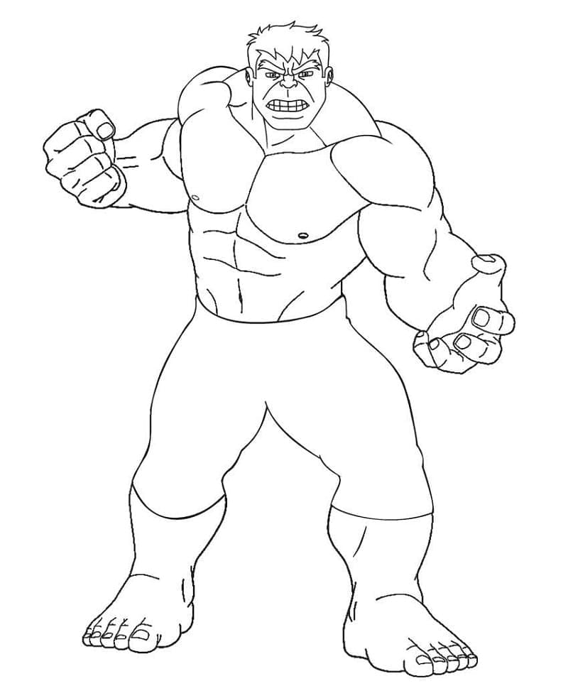 Tegnefilm Hulk-Kampe Tegninger til Farvelægning