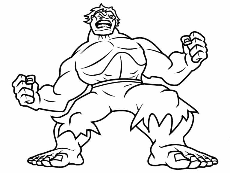 Tegnefilm Vred Hulk Tegninger til Farvelægning