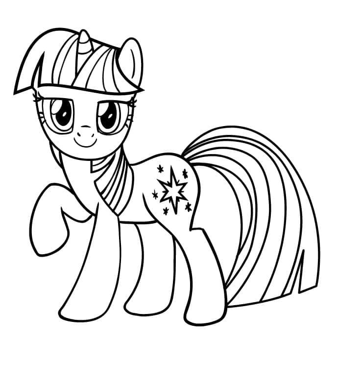 Temmelig Twilight Sparkle My Little Pony Tegninger til Farvelægning