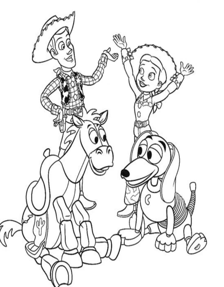 Toy Story Printbar Tegninger til Farvelægning