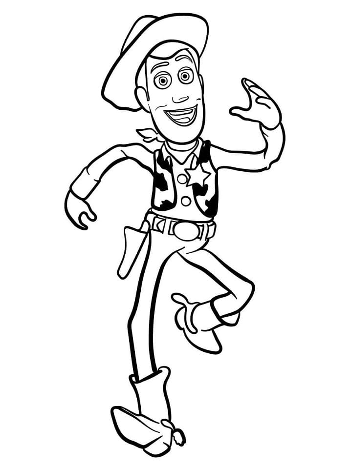 Toy Story Sheriff Woody Tegninger til Farvelægning