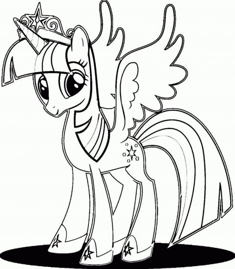 Twilight Sparkle from My Little Pony Tegninger til Farvelægning
