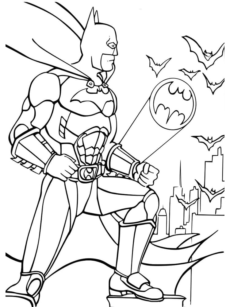 Utrolig Batman Tegninger til Farvelægning