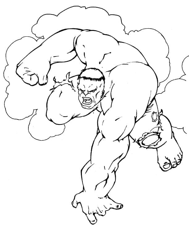 Utrolig Hulk Tegninger til Farvelægning