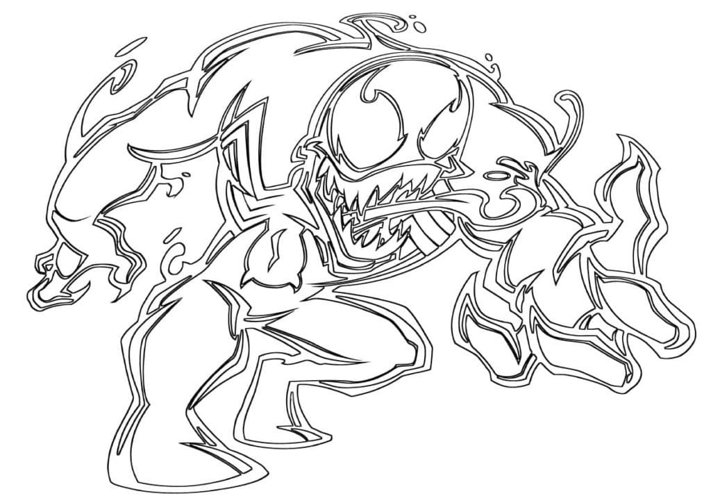 Venom For Børn Tegninger til Farvelægning