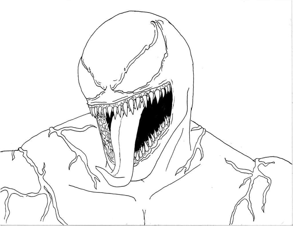 Venom Fra Filmen Tegninger til Farvelægning