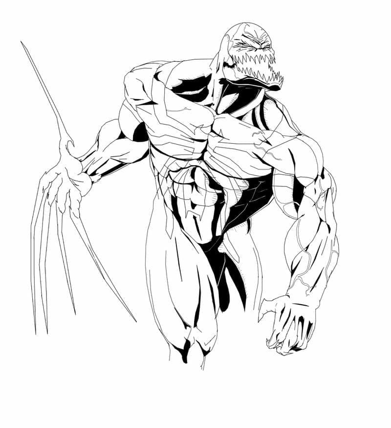 Venom Printbar Tegninger til Farvelægning