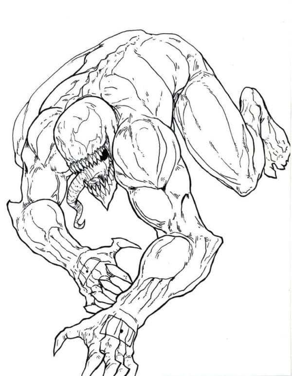 Vred Venom Tegninger til Farvelægning