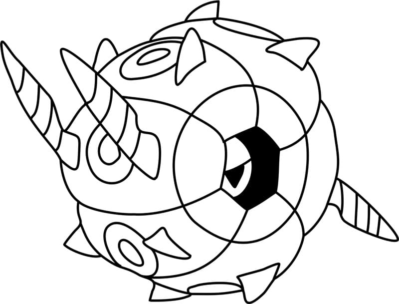 Whirlipede Pokemon Tegninger til Farvelægning