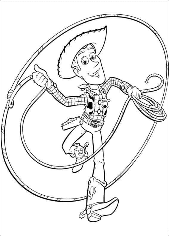 Woody fra Disney Toy Story Tegninger til Farvelægning