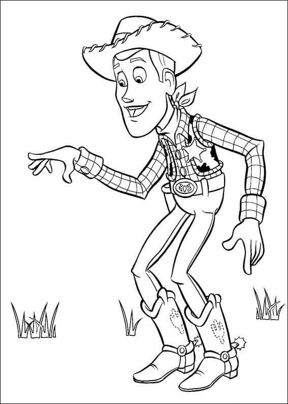 Woody fra Toy Story Tegninger til Farvelægning