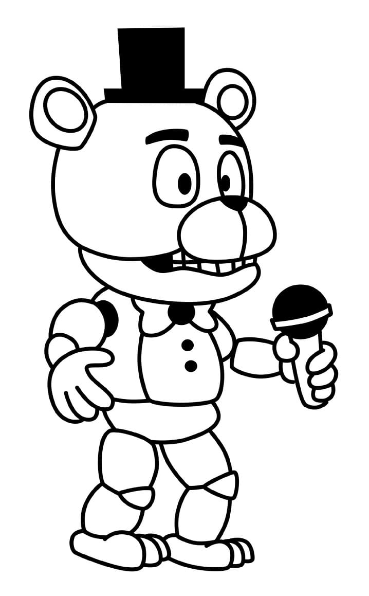 Bedårende Freddy Five Nights at Freddy’s Tegninger til Farvelægning