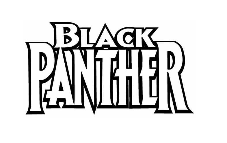 Black Panther Logo Tegninger til Farvelægning