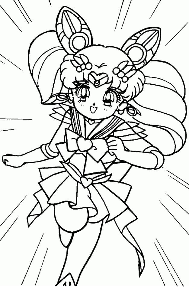 Chibiusa Sailor Moon Tegninger til Farvelægning