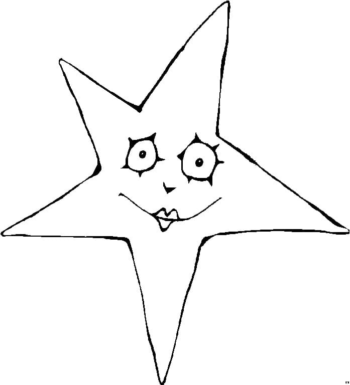 Dejlige Stjerne Tegninger til Farvelægning