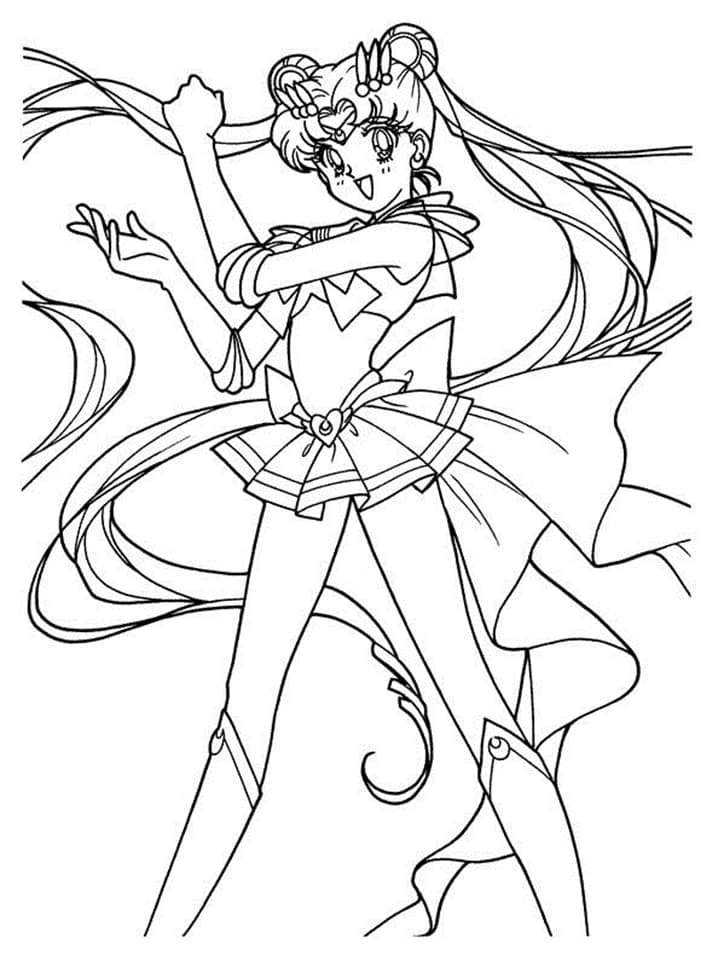 Fantastisk Sailor Moon Tegninger til Farvelægning