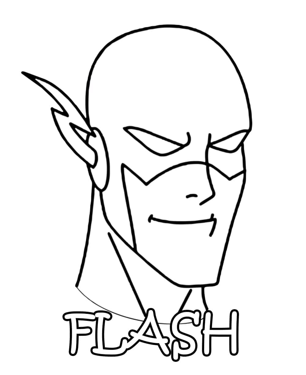 Flash-Ansigtet Tegninger til Farvelægning