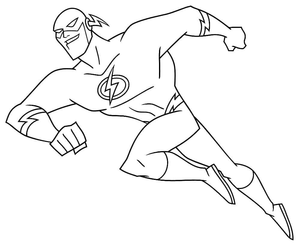 Flash Fra DC Tegnefilm Tegninger til Farvelægning