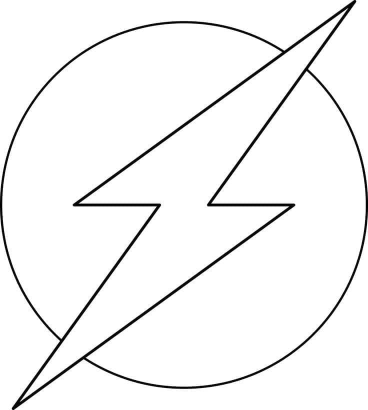 Flash-Logoet Tegninger til Farvelægning