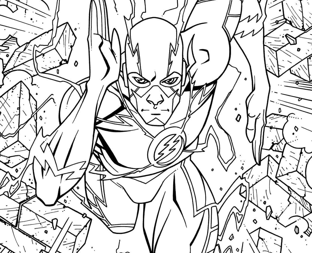 Flashen Barry Allen Tegninger til Farvelægning