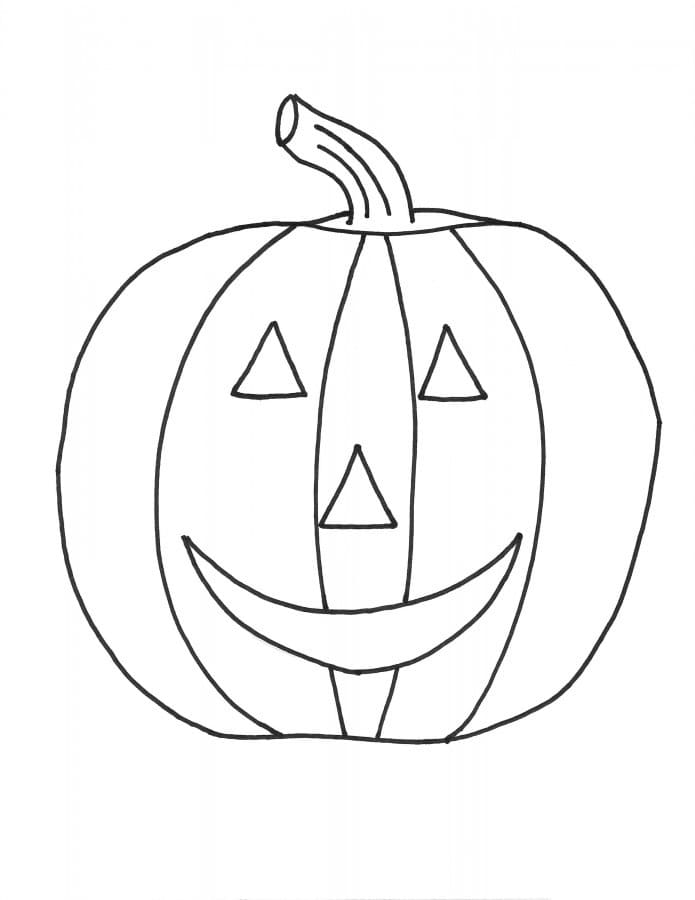 Halloween græskar tegning Tegninger til Farvelægning