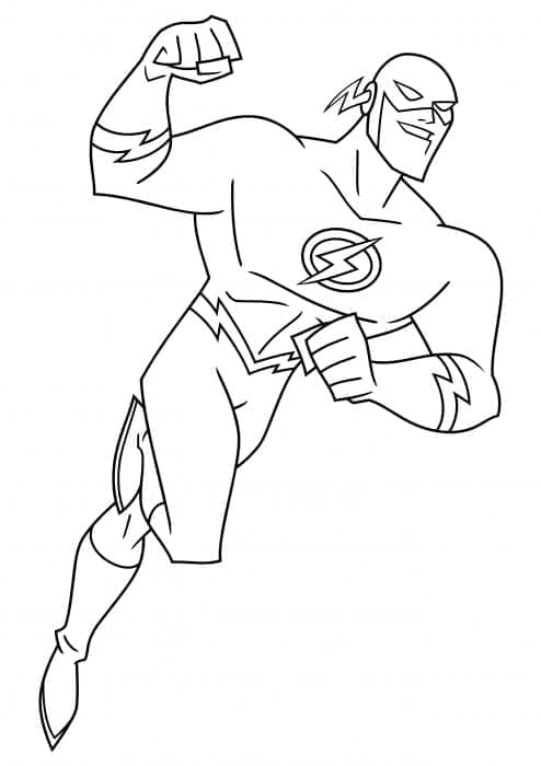 Justice League Flash Tegninger til Farvelægning