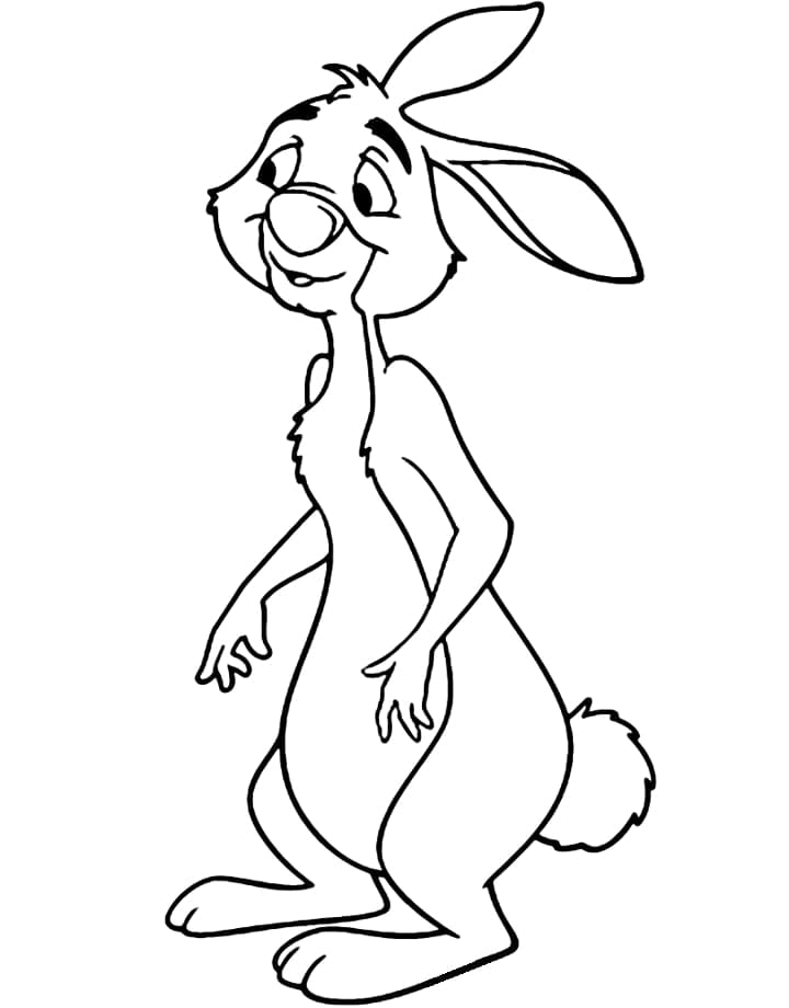 Kanin fra Plys Tegninger til Farvelægning