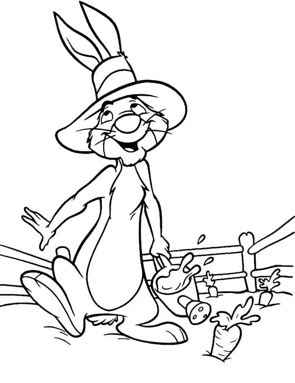 Kanin i Winnie the Pooh Tegninger til Farvelægning
