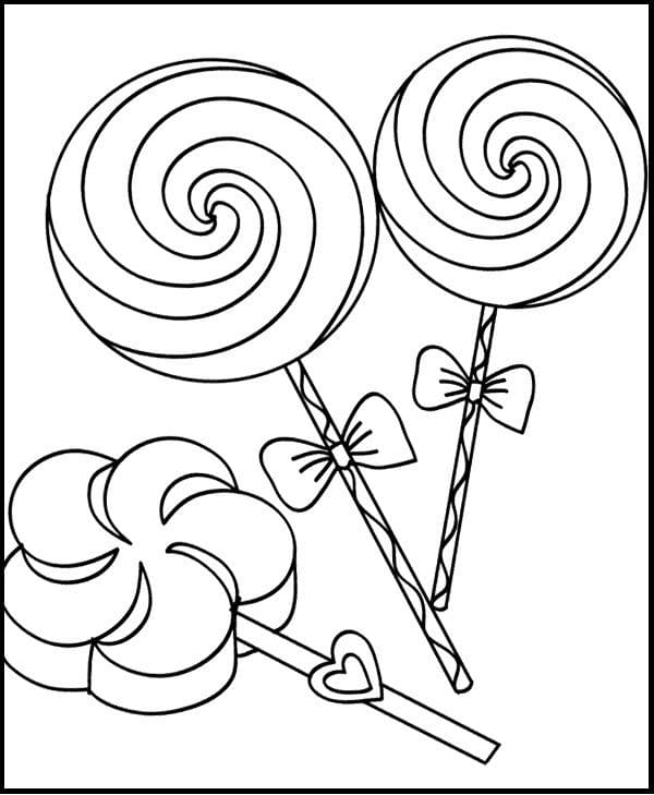 nice-lollipop-coloring Tegninger til Farvelægning
