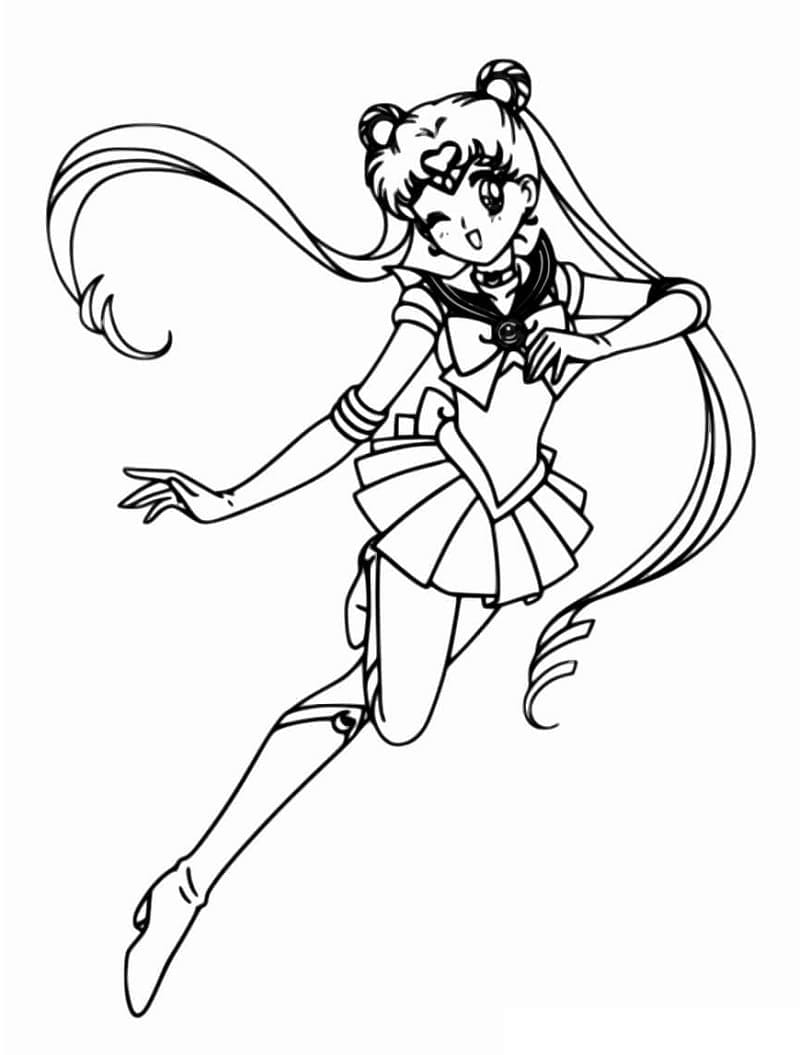 Sailor Moon Smuk Tegninger til Farvelægning