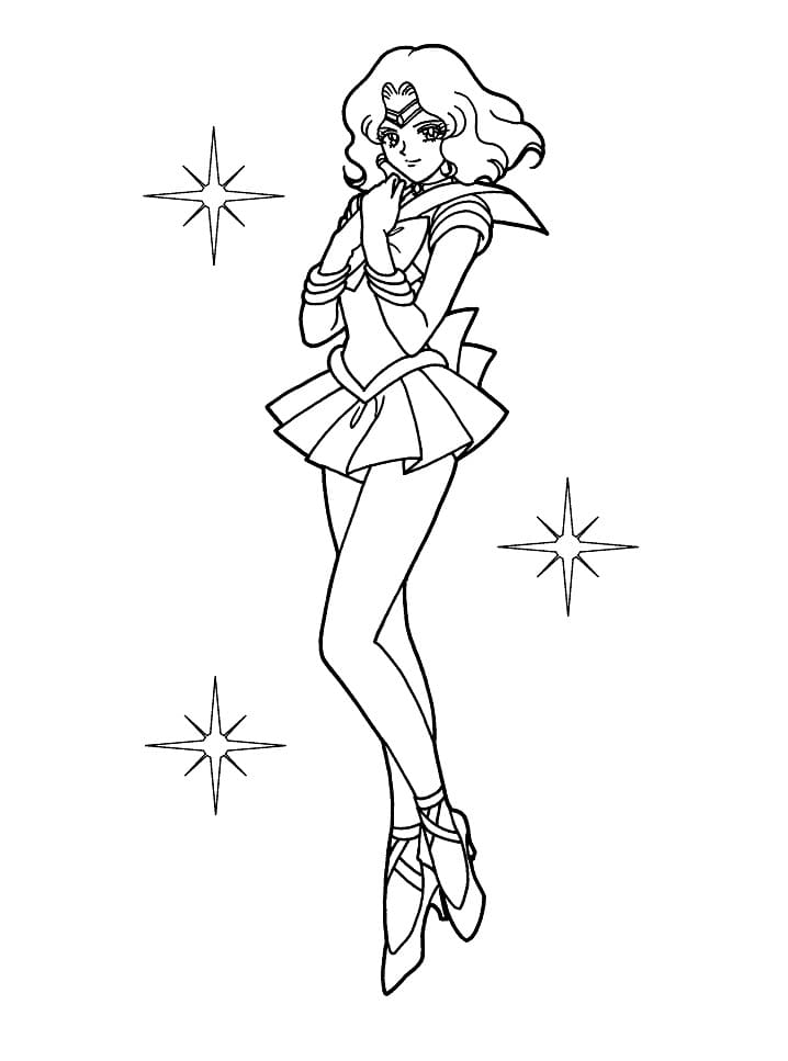 Sailor Neptune Tegninger til Farvelægning