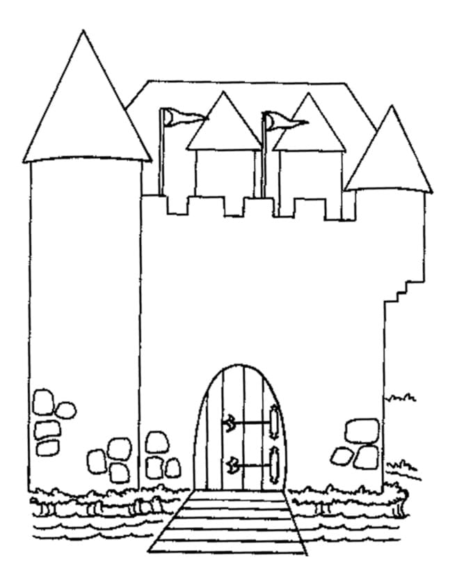 Slot kan udskrives Tegninger til Farvelægning