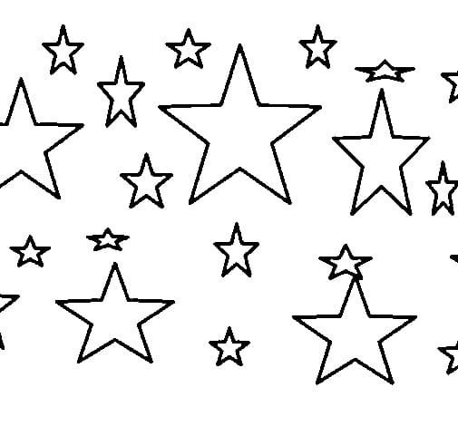 Stjernerne Tegninger til Farvelægning