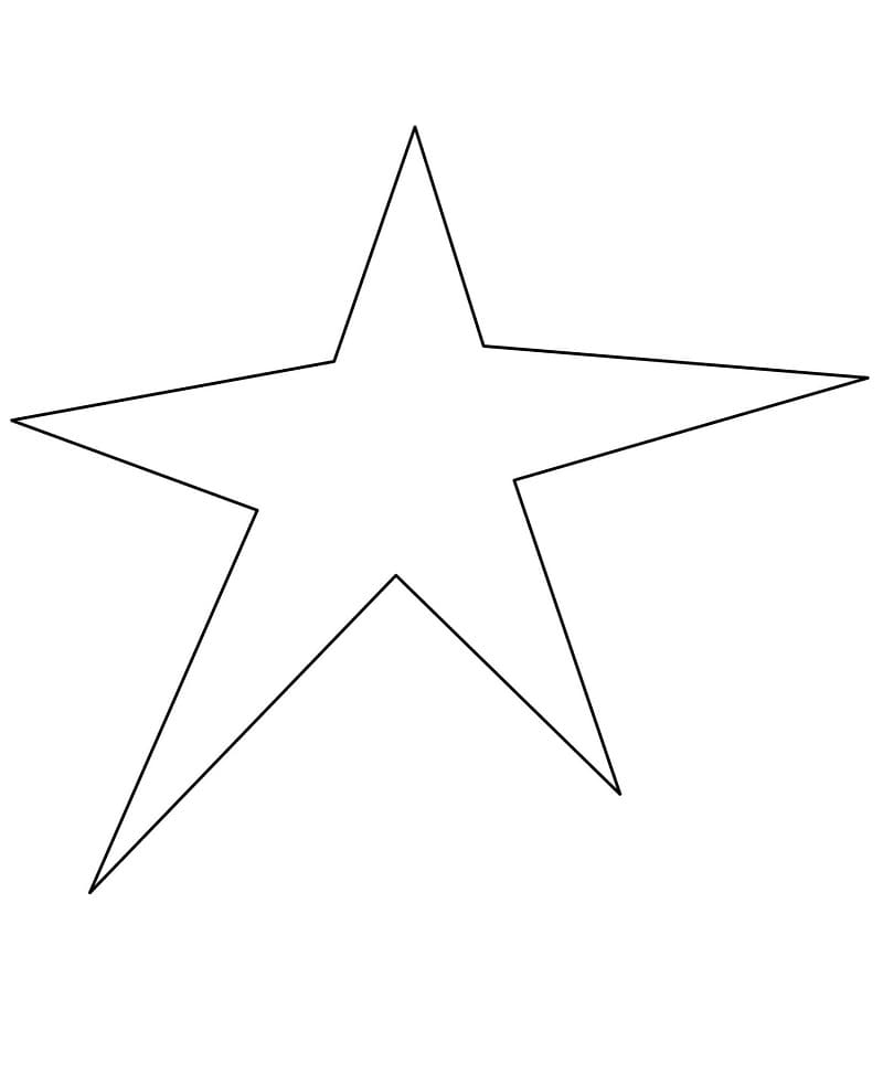 Stor Stjerne Tegninger til Farvelægning