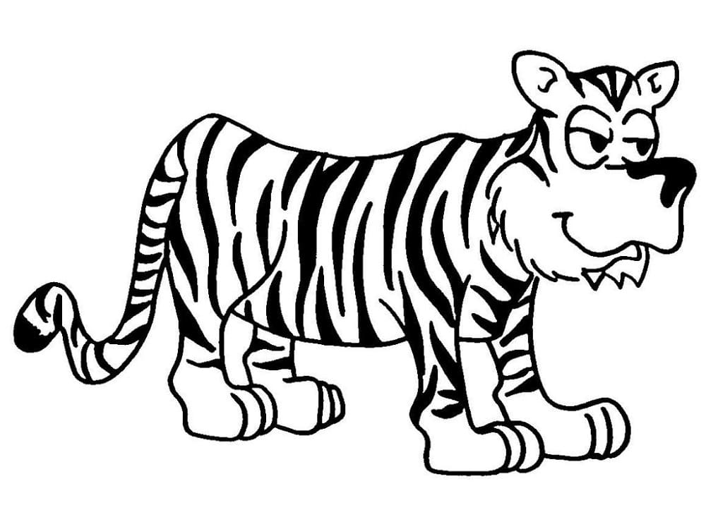 Tegnefilm Tiger Tegninger til Farvelægning
