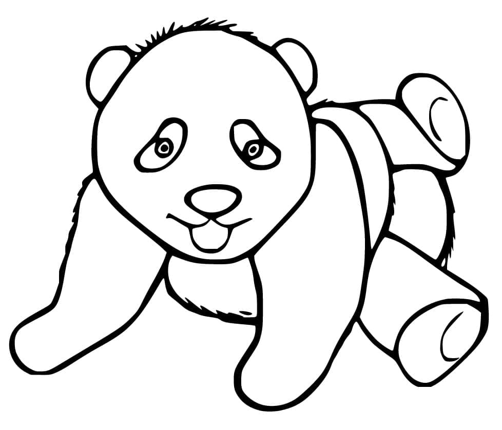 Tegning Af Baby Panda Tegninger til Farvelægning