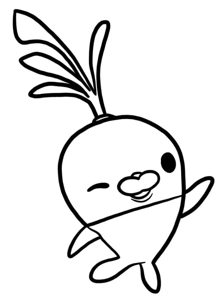 Tunip Vegimal Octonauts Tegninger til Farvelægning