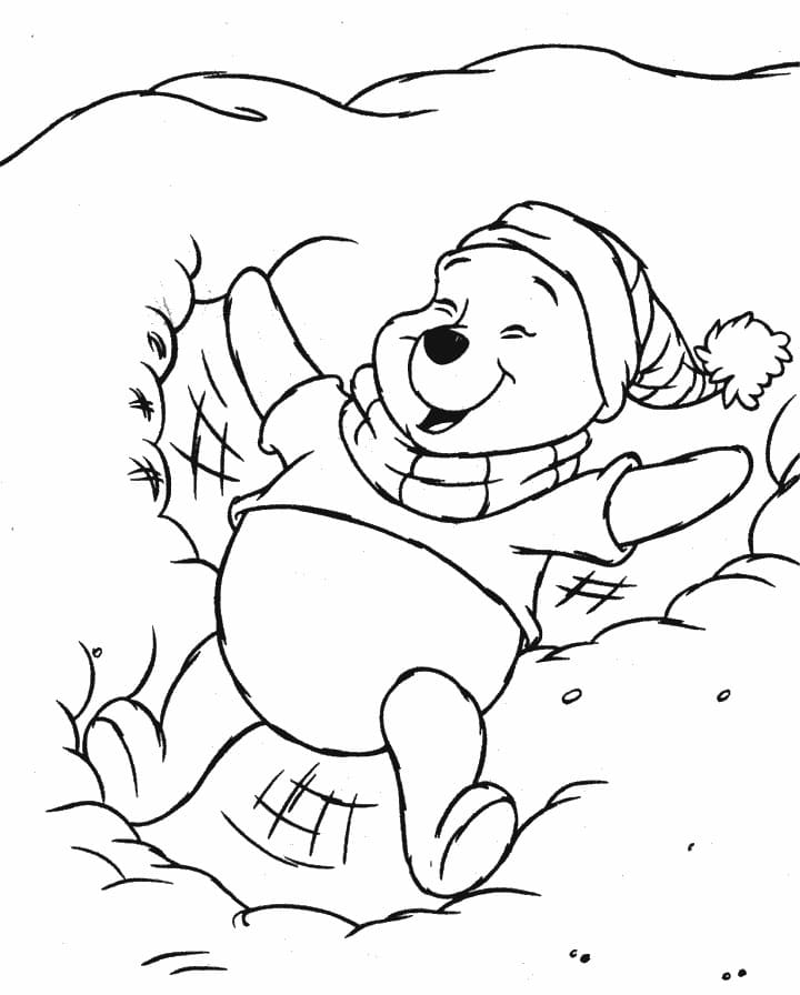Udskrivbar Winnie the Pooh Tegninger til Farvelægning
