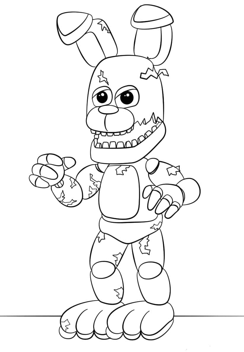 Visne Bonnie Five Nights at Freddy’s Tegninger til Farvelægning