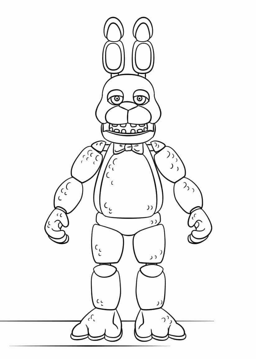 Visne Bonnie i Five Nights at Freddy’s Tegninger til Farvelægning