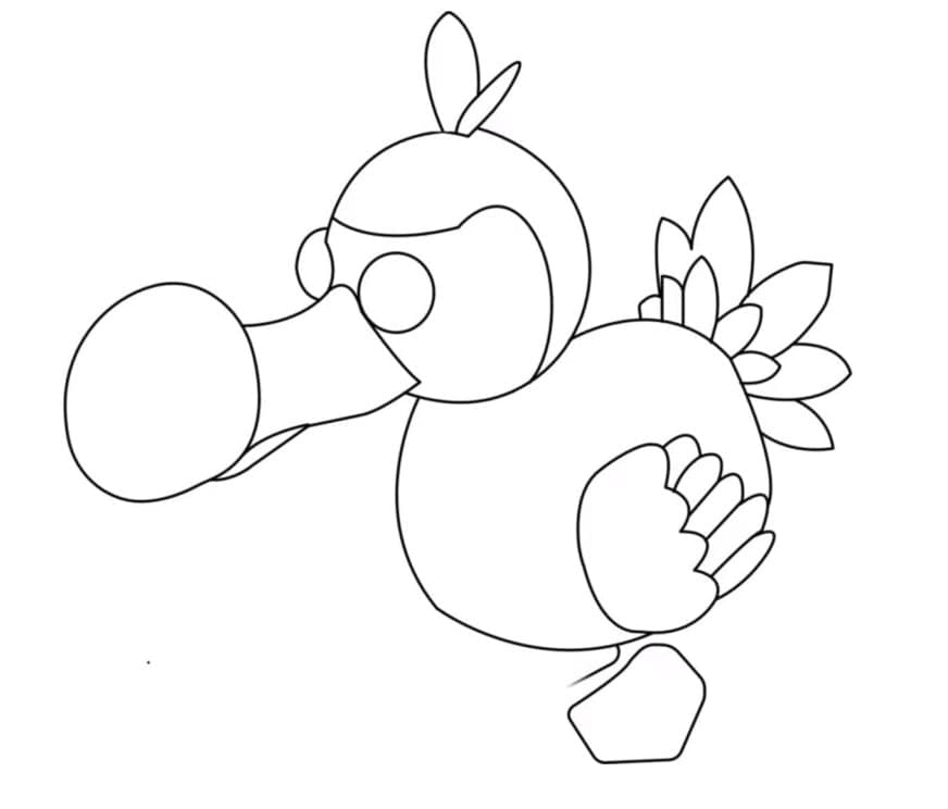 Adopter mig Dodo Tegninger til Farvelægning