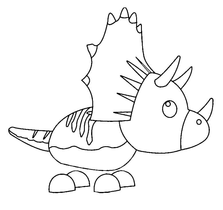 Adopter Mig Triceratops Tegninger til Farvelægning