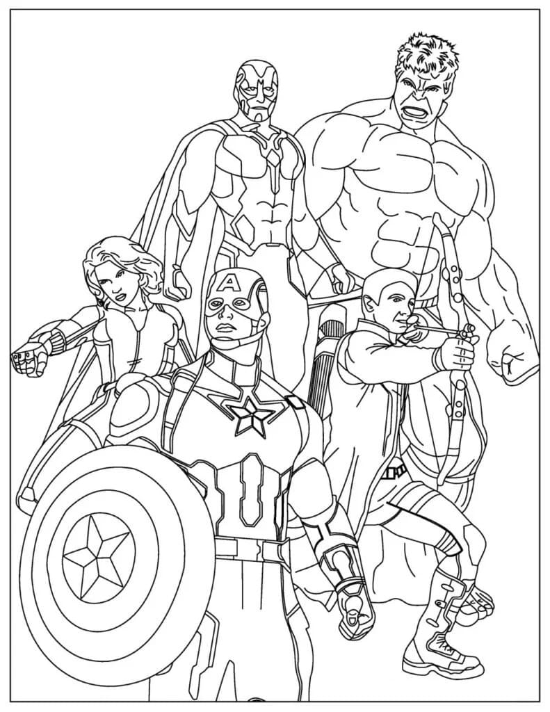 Avengers Tegninger til Farvelægning