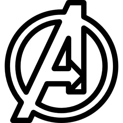 Avengers-Symbolet Tegninger til Farvelægning