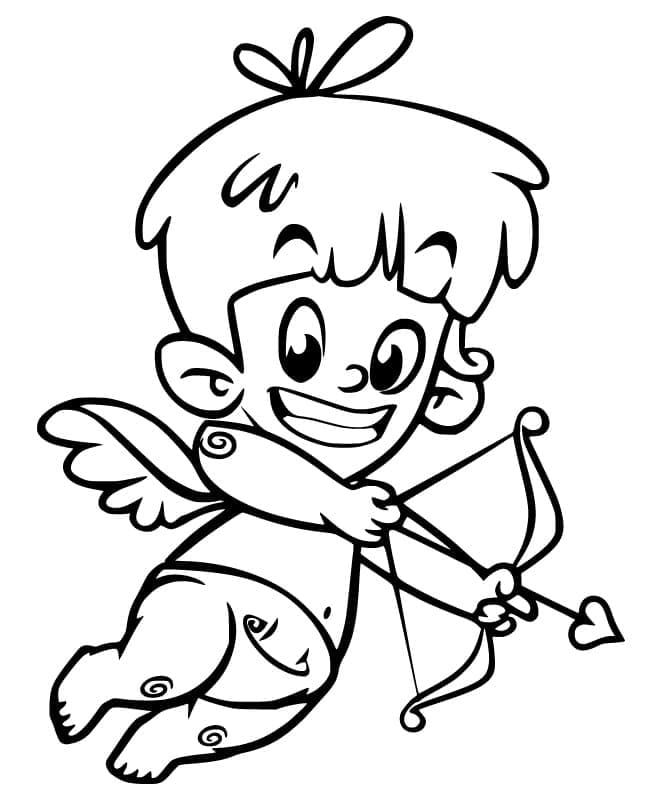 Cupido Dreng Tegninger til Farvelægning