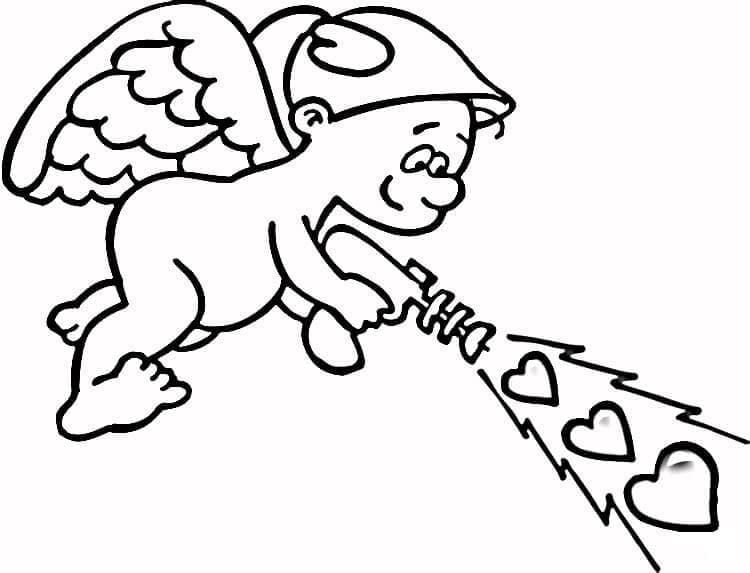 Cupido Fri Idé Tegninger til Farvelægning