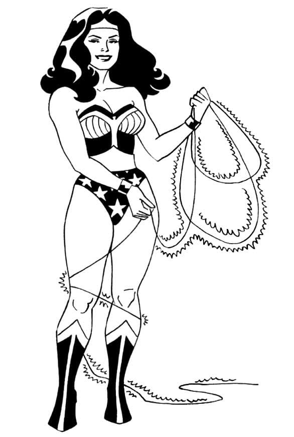 DC Wonder Woman Tegninger til Farvelægning