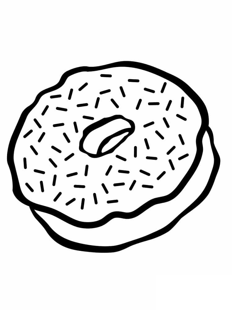 Donut Gratis Billeder Tegninger til Farvelægning