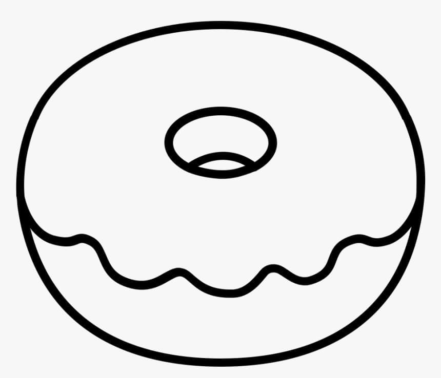 En Doughnut Tegninger til Farvelægning